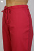 Cambric Cotton Pants In Cranberry Red